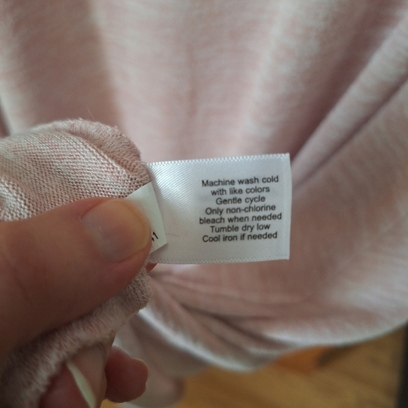 Lane Bryant  Short Sleeve Asymmetrical Midi Dress Light Pink Size 10/12 - Picture 8 of 10